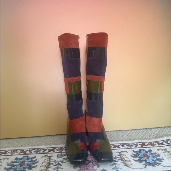 Jeffrey Campbell Light-speed patchwork suede boots - Picture 6 of 14